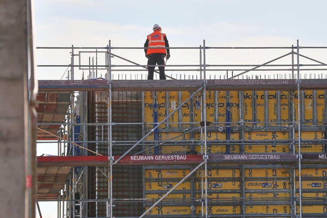 Bauproduktion in NRW im Dezember deutlich gestiegen