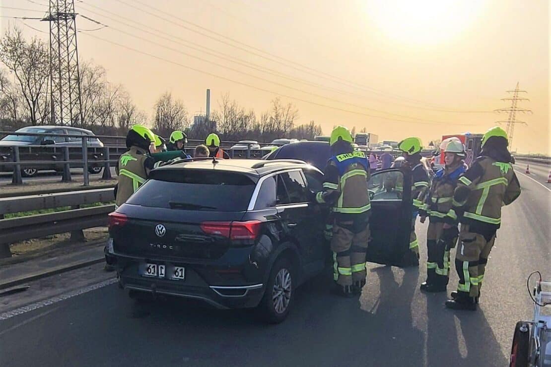 Schwerer Unfall auf der A42 bei Oberhausen