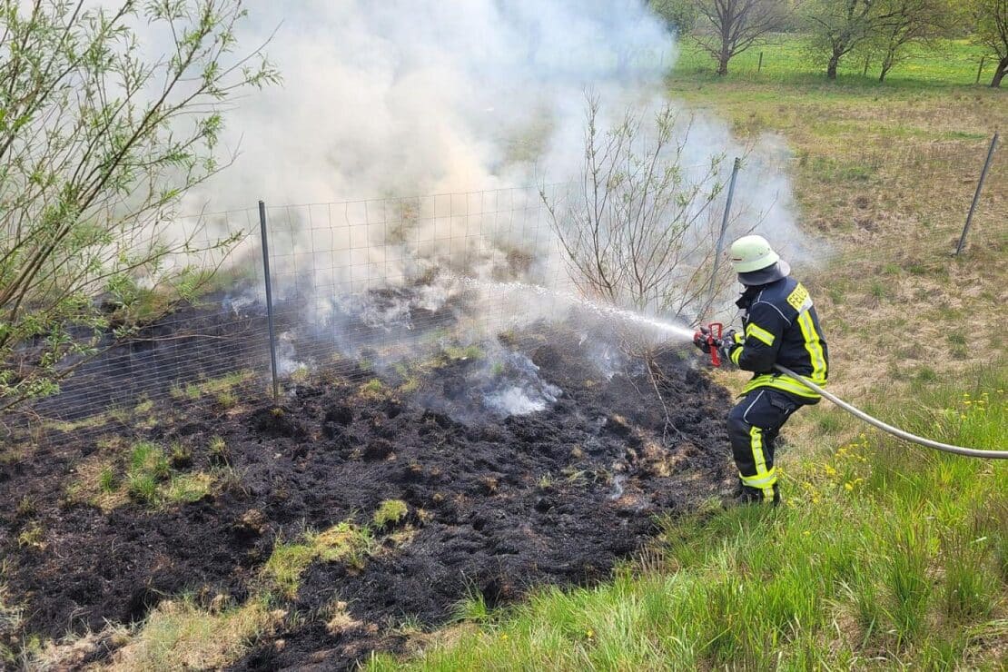 Böschungsbrand an der B3 bei Celle