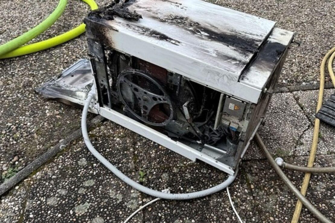 Waschmaschinenbrand in Speyerer Keller gelöscht
