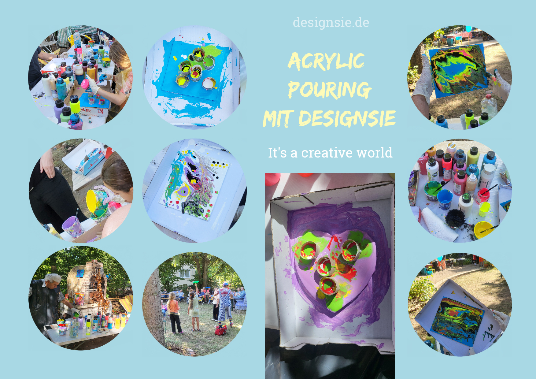 Acrylic Pouring mit Anna Pianka von Designsie