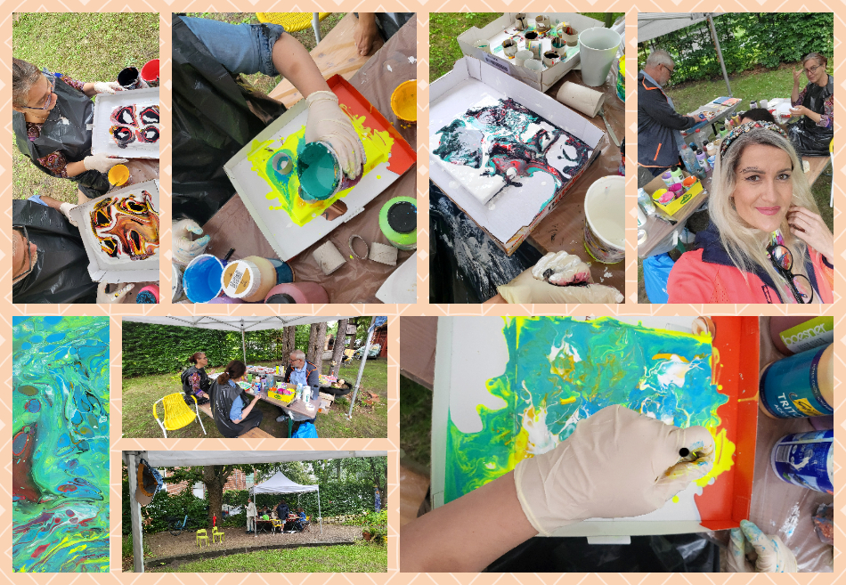 Acrylic Pouring Workshop mit der Künstlerin Anna Pianka