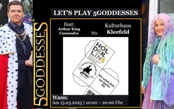 5 Goddesses beim W6 – Spieletage im Kulturhaus Kleefeld am 15.03.2025