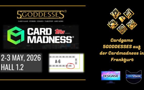 5GODDESSES und DESIGNSIE mit Stand auf der CARDMADNESS Frankfurt 2026
