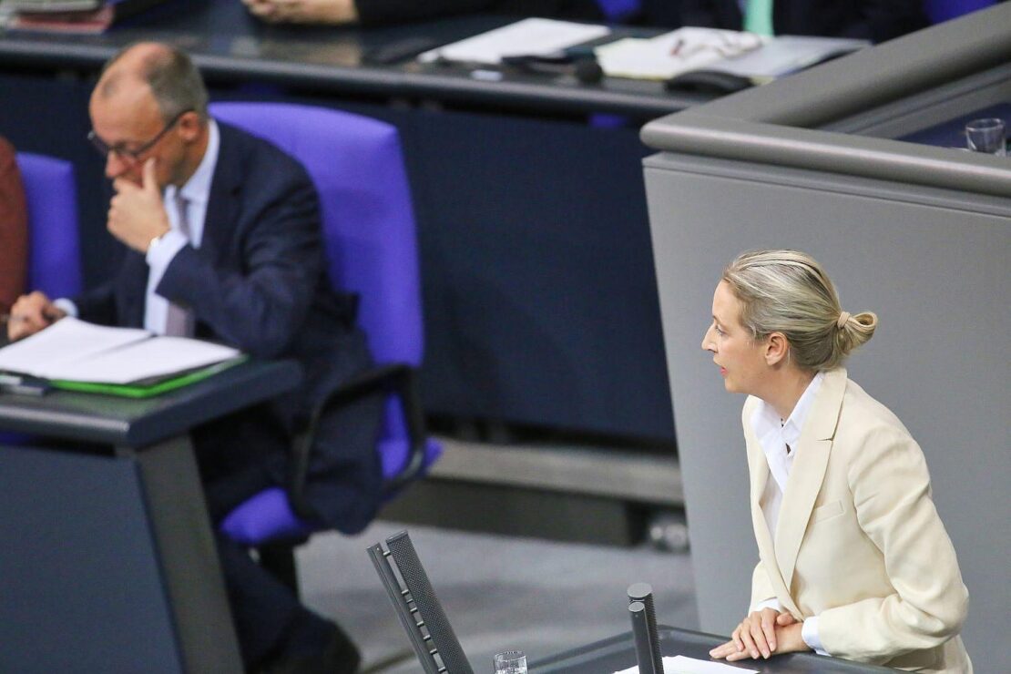 AfD jetzt auch bei Infratest erstmals vor Union