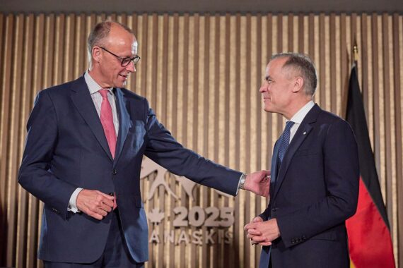 Friedrich Merz und Mark Carney diskutieren Kanadas mögliche EU-Integration und transatlantische Beziehungen.