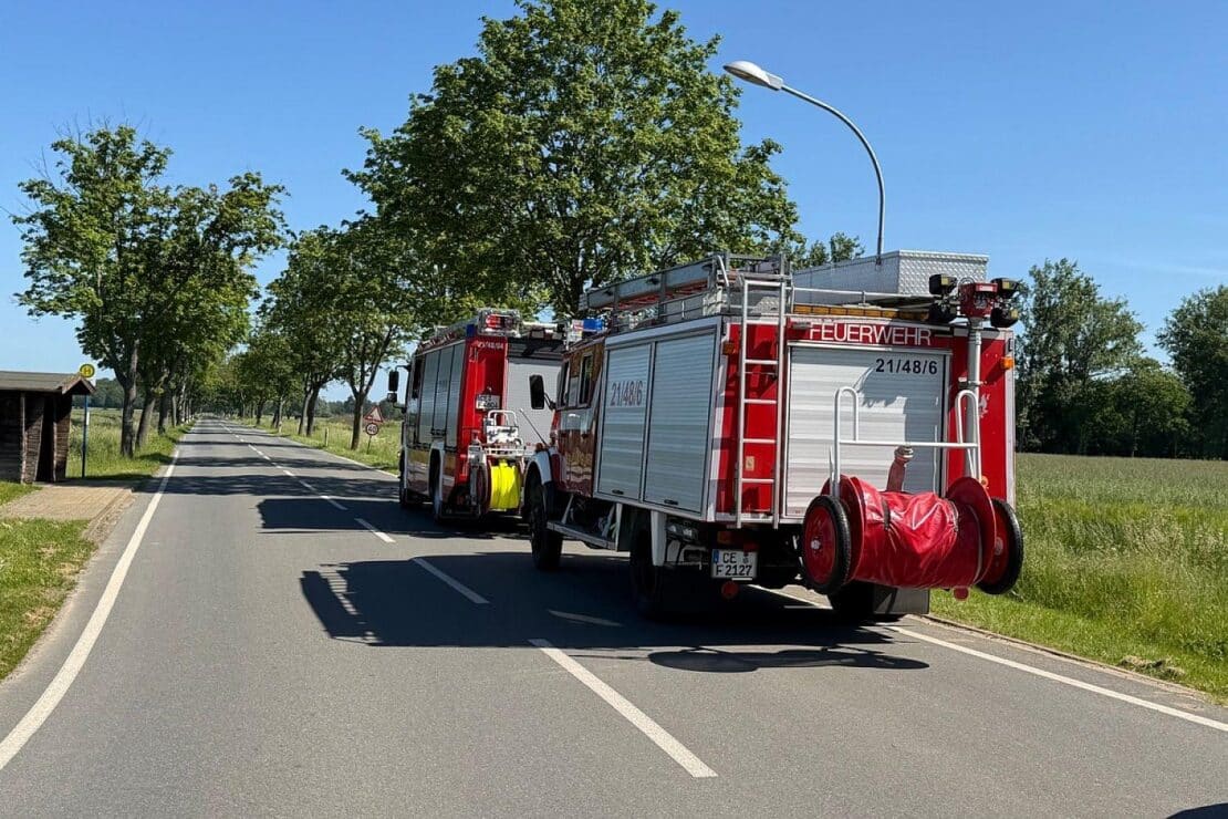 Feuerwehr Flotwedel rückt zu zwei Einsätzen binnen 90 Minuten aus