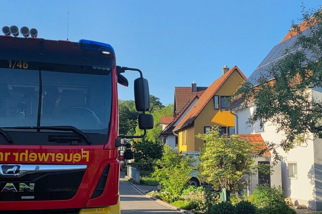 Gasaustritt aus Flüssiggastank in Radolfzell