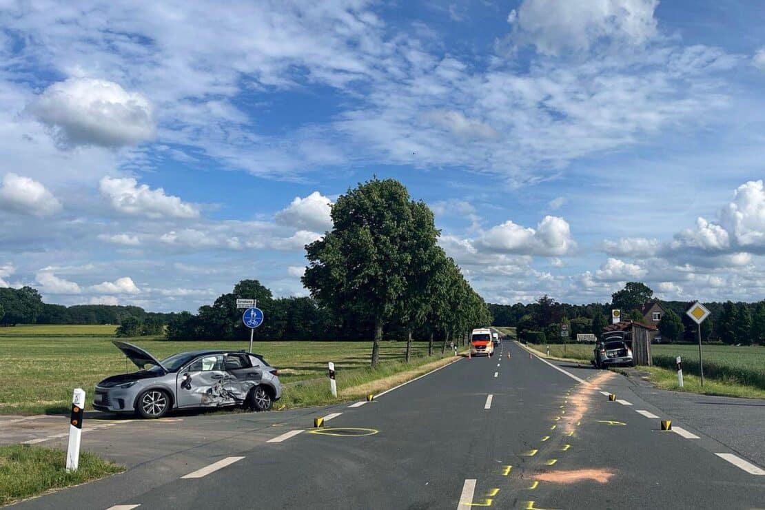 Autos kollidieren auf der K27 bei Dülmen