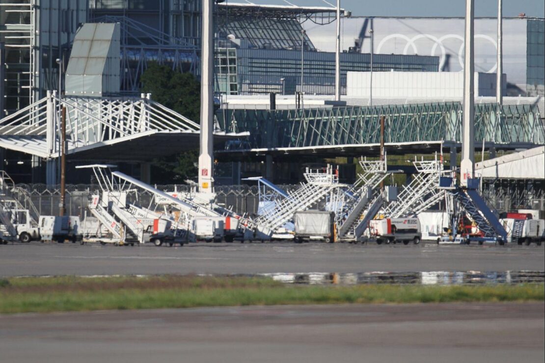 Betrieb am Flughafen München eingestellt