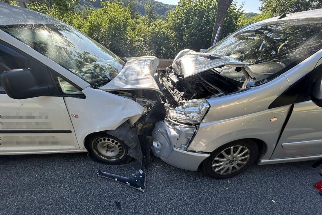 Frontalzusammenstoß auf der Bundesstraße 270 bei Lohnweiler
