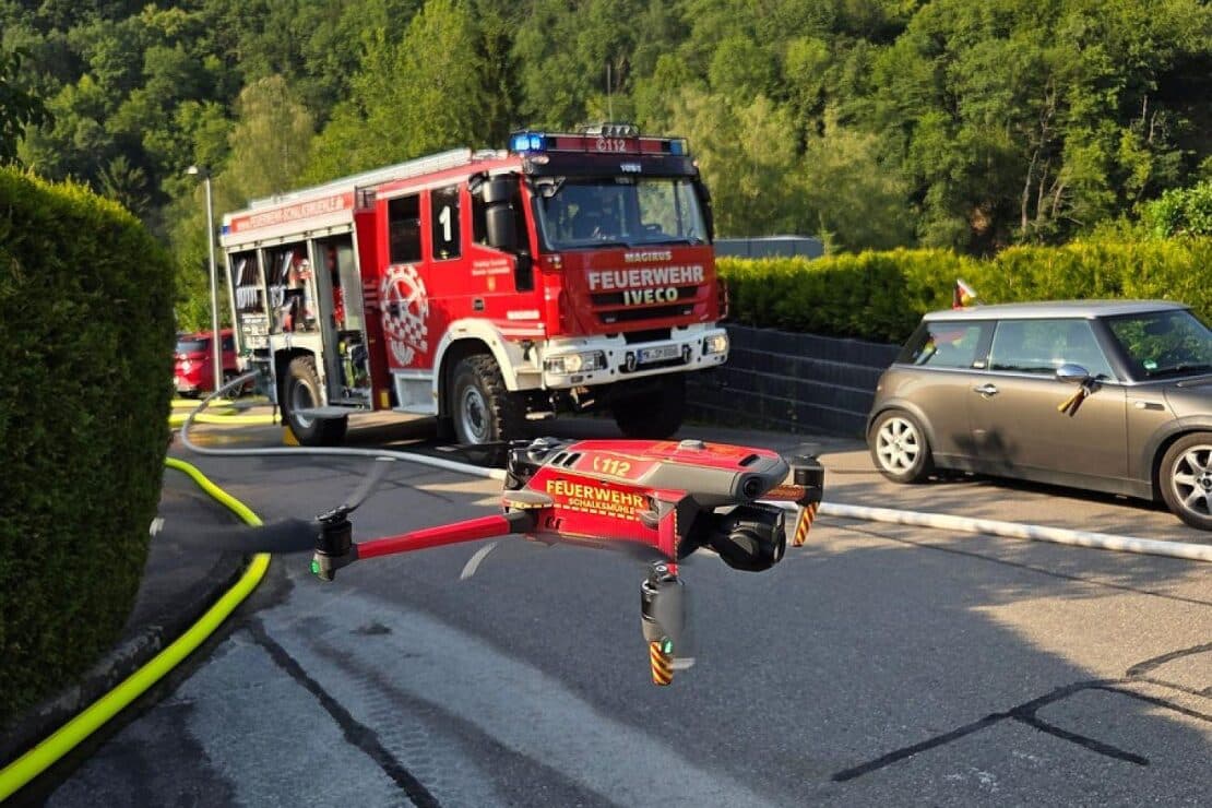 Gasaustritt aus Flüssiggastank in Schalksmühle
