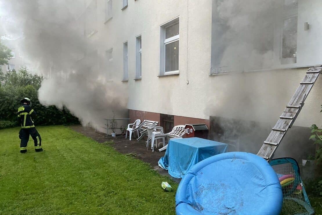 Kellerbrand in Dortmund-Körne