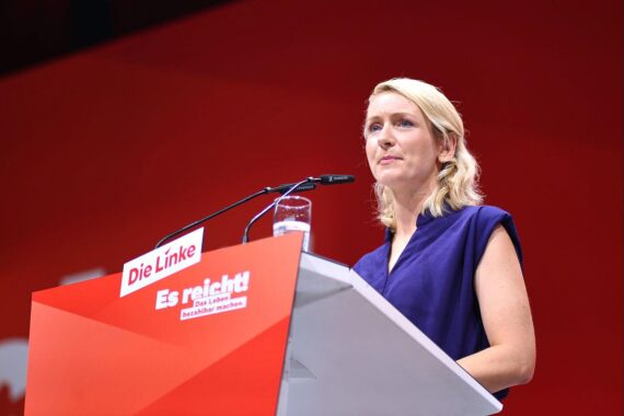 Ines Schwerdtner spricht über Zusammenarbeit der Linken mit der CDU bei Landtagswahlen.