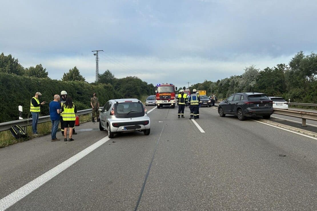 Verkehrsunfall auf A 65 bei Dannstadt-Schauernheim führt zu Stau