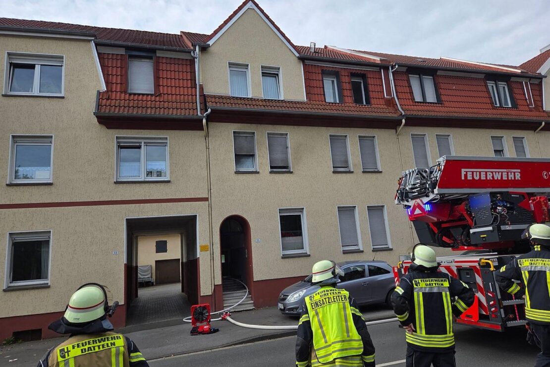 Wohnungsbrand in Datteln nach Kurzschluss