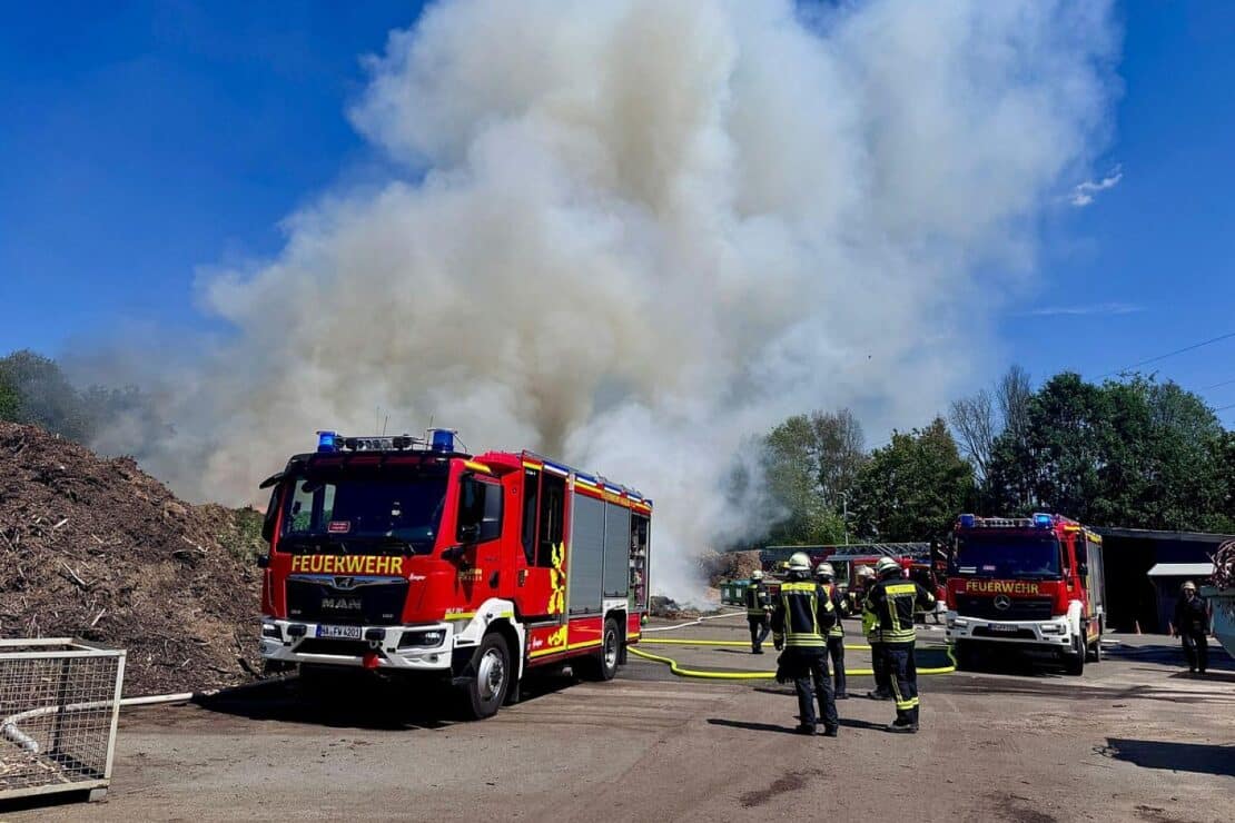 Erneuter Brand in Kompostierungsanlage in Hagen