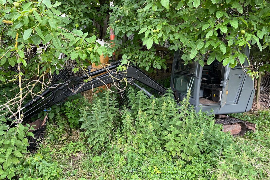 Gestohlener Bagger in Barneberg sichergestellt