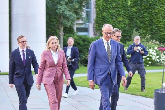 Merz, Linnemann, Warken und Amthor bei Kabinettsumbau; Foto vom 24.07.2026 via dts.