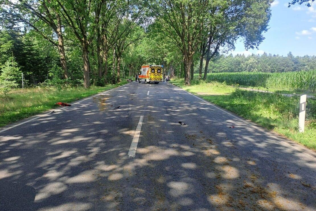 Motorradfahrer bei Wildunfall in Harsefeld schwer verletzt