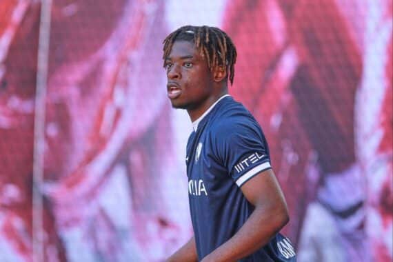 Fußballspieler Samuel Bamba im VfL-Bochum-Trikot, Archivfoto; Transfer nach Portugal zu CS Marítimo.