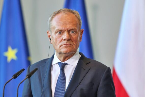 Donald Tusk (Archiv) in Warschau, Meldung zum abgestürzten russischen Marschflugkörper im polnischen Luftraum.