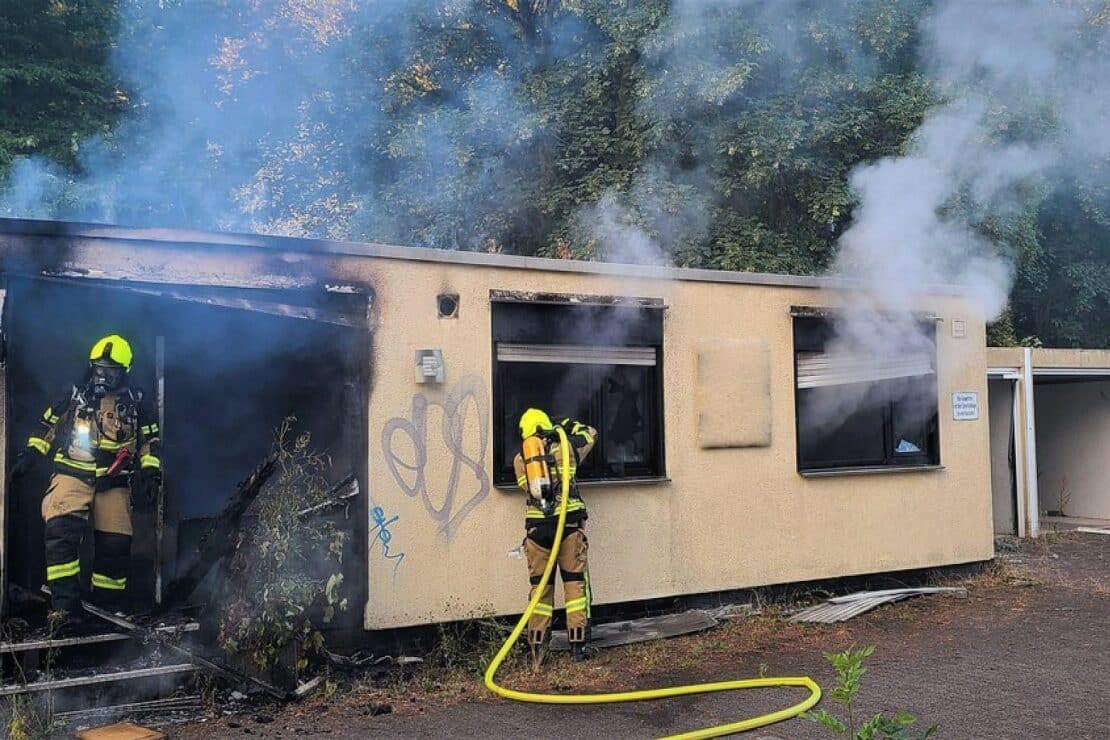 Vereinsheim in Oberhausen-Alstaden brennt nieder