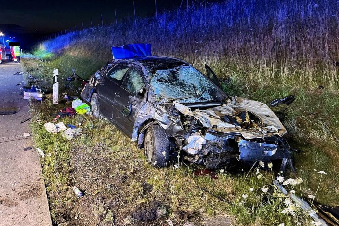 Verkehrsunfall auf der A9 bei Dittersdorf