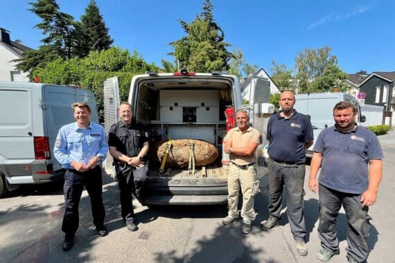 Entschärferteam bei Köln-Nippes: Zehn-Zentner-Bombe entschärft, Ordnungsamt-Leiter im Einsatz (Archivfoto).