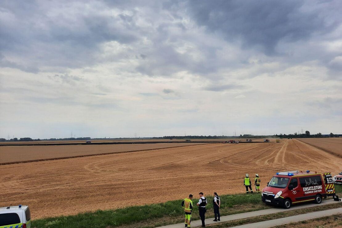 Zwei Flächenbrände beschäftigen Feuerwehren im Jerichower Land
