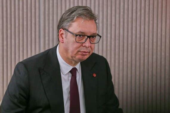 Aleksandar Vučić in Serbien-Interviews, Gespräch über Kriegsausbruch Europas und Austausch mit Wolodymyr Selenskyj.