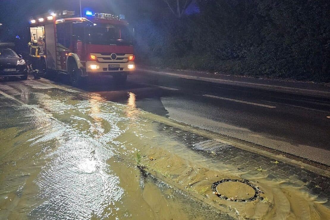 Wasserrohrbruch verursacht Schäden in Werne