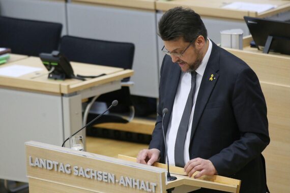Tobias Krull (Archiv) ist zu sehen, CDU-Landtagsabgeordneter in Zusammenhang mit AfD-Ministerpräsident-Wahl.