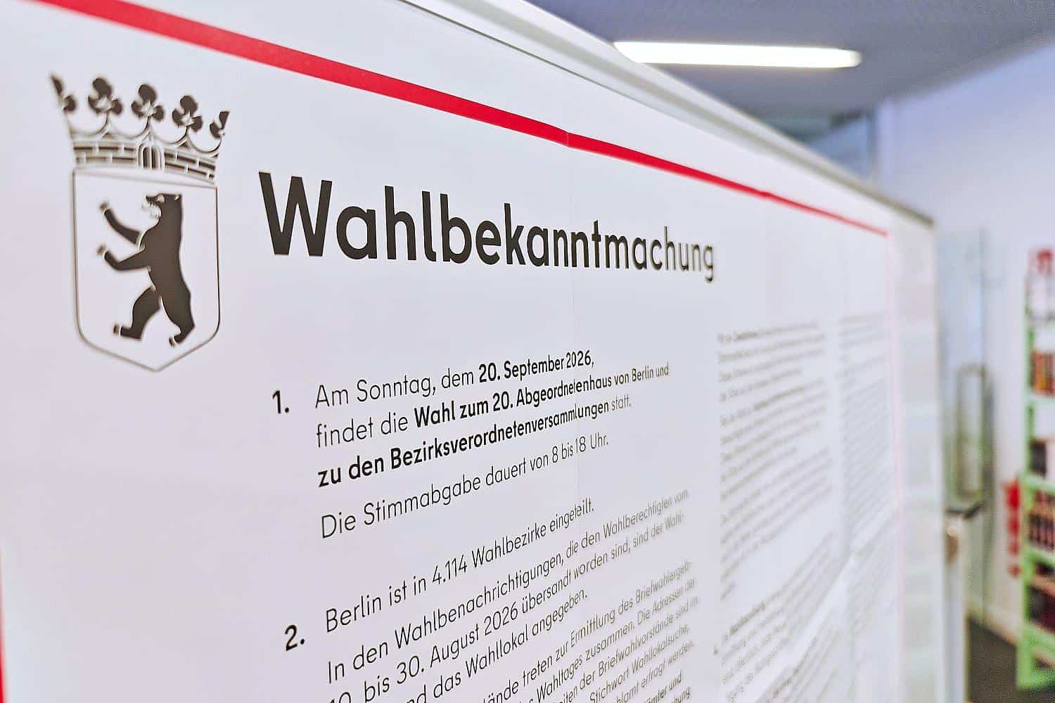 Berliner Landeswahlleiter meldet etwas höhere Wahlbeteiligung