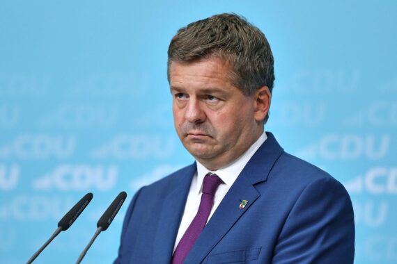 Sven Schulze in Magdeburg, CDU-Landeschef, bei Pressefoto am 07.09.2026.