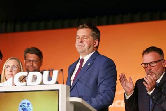 Sven Schulze in Magdeburg, nach der Landtagswahl Sachsen-Anhalt: AfD knapp vor CDU.