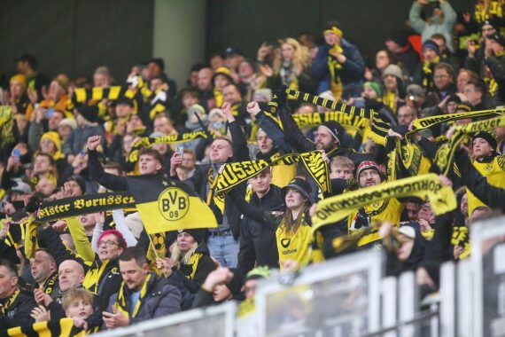 BVB-Fans im Stadion: Auslosung zum DFB-Pokal, Dortmund gegen Werder Bremen (Archivfoto).