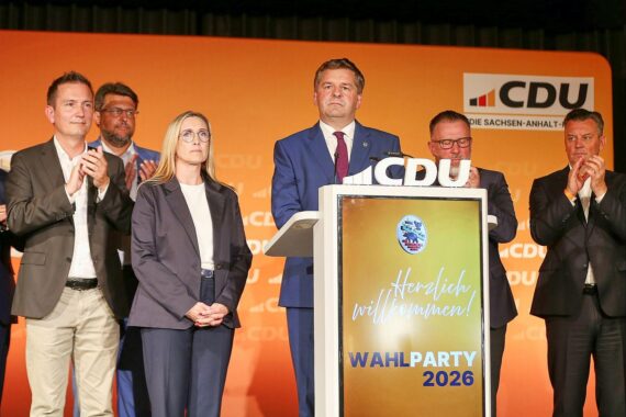 Sven Schulze (CDU) in Berlin, nach CDU-Niederlage in Sachsen-Anhalt; Junge Union fordert Rücktritt.