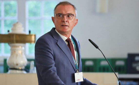 Marco Tullner (Archiv) bei einer CDU-Presse/Parteiveranstaltung in Sachsen-Anhalt, nach Kritik an der Parteispitze.