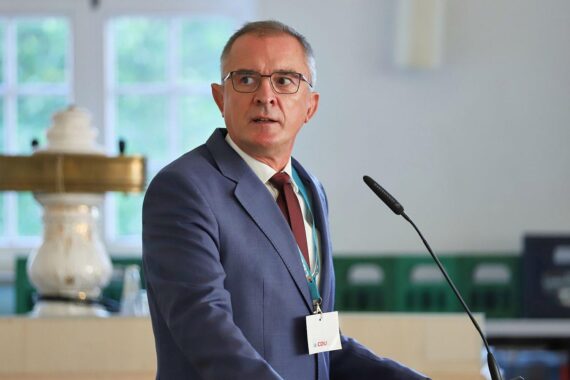 Marco Tullner (Archiv) bei einer CDU-Presse/Parteiveranstaltung in Sachsen-Anhalt, nach Kritik an der Parteispitze.