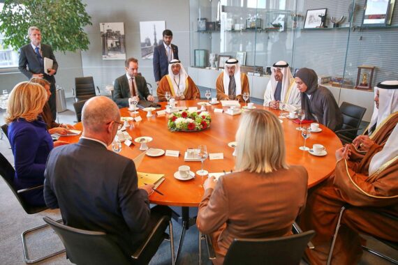 Sicherheitsvorkehrungen beim Staatsbesuch: Präsident der Vereinigten Arabischen Emirate, Scheich Mohammed bin Zayed, am 10.09.2026.
