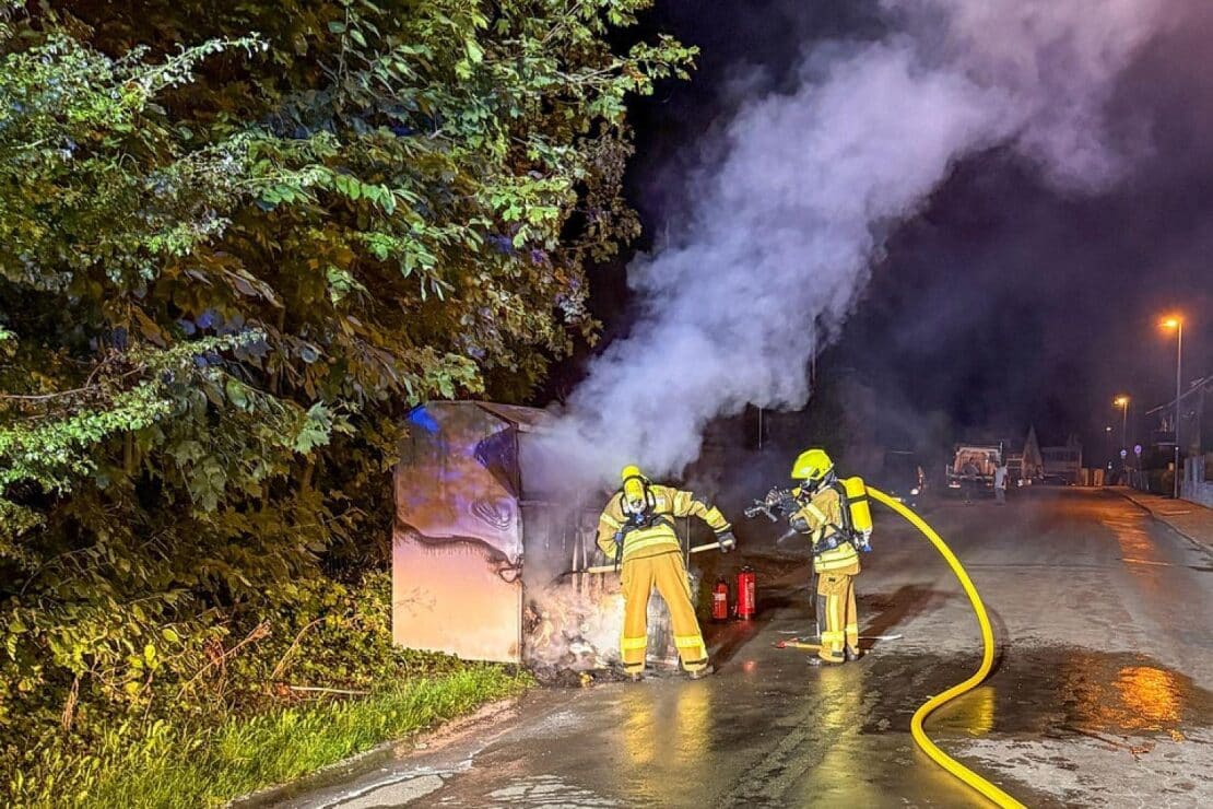 Scheune in Detmold-Bentrup-Loßbruch vollständig zerstört