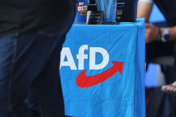 AfD-Logo (Archiv): Umfrage zeigt Scheindemokratie-Vorwurf und geringes Vertrauen in die Politik.