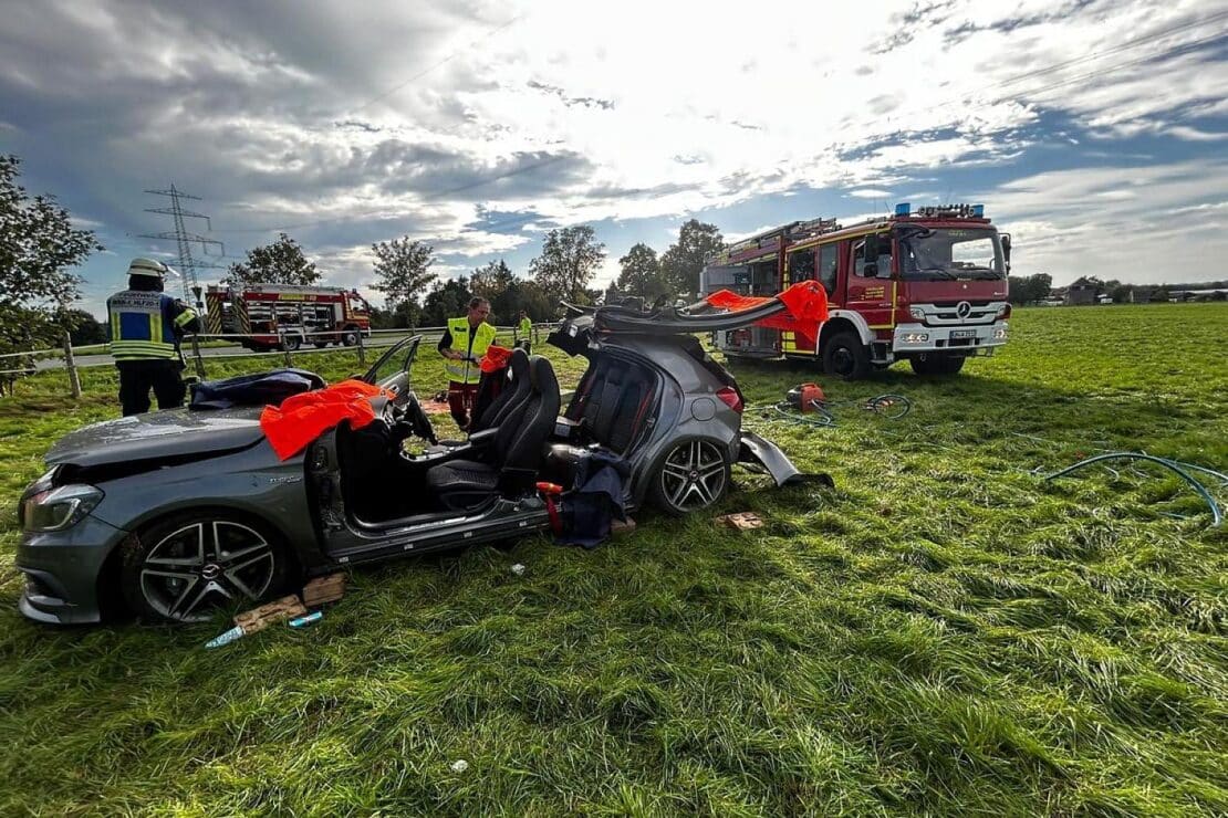 Verkehrsunfall auf der Lünener Straße in Werne