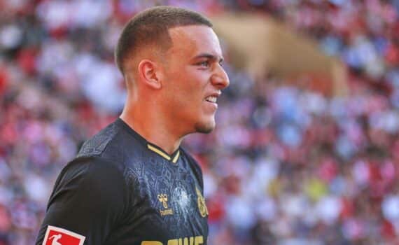 FC Köln-Spieler jubeln nach 2:1 gegen Borussia Mönchengladbach; Said El Mala-Foto (Archiv).