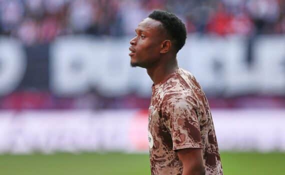 Abdoulie Ceesay im Fußballstadion (Archivfoto) beim Spiel Hannover 96 gegen FC St. Pauli.