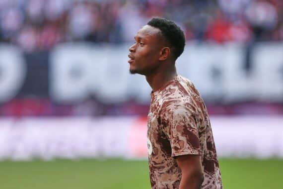 Abdoulie Ceesay im Fußballstadion (Archivfoto) beim Spiel Hannover 96 gegen FC St. Pauli.