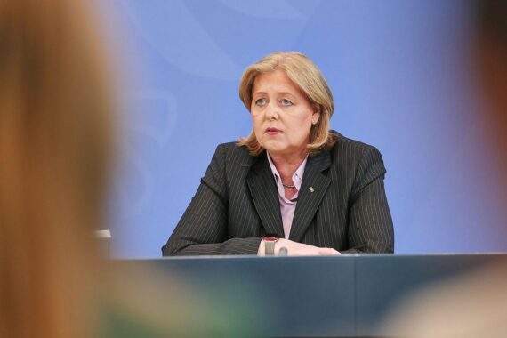 Bärbel Bas (SPD) bei Rücktrittserklärung, in Berlin, Archivfoto von dts Nachrichtenagentur.