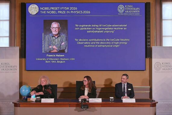 Stockholm: Bekanntgabe des Nobelpreises für Physik – Francis Halzen, IceCube-Neutrinos (Archivfoto).