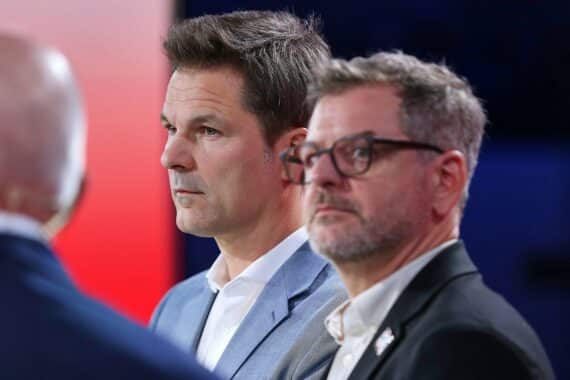 Steffen Krach und Werner Graf (Archiv): Linke, Grüne, SPD stellen Vereinbarung zu Sondierungsgesprächen vor.